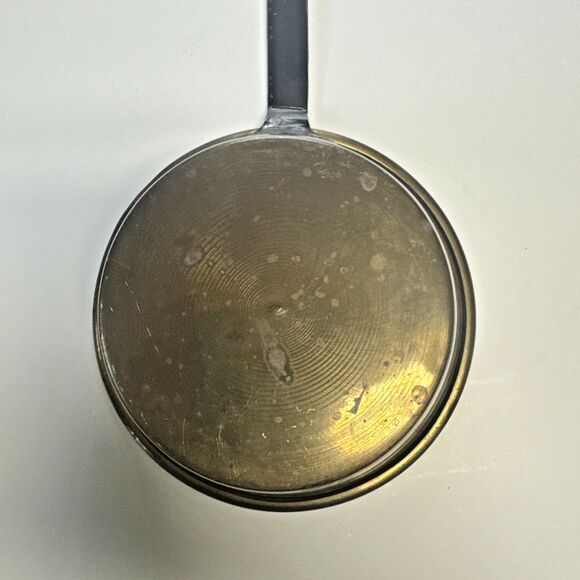 Antique VTG Brass Copper Fireplace Pot with Long Iron Handle Dipper Scoop France - Picture 6 of 8